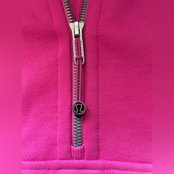 NWT Lululemon Scuba Oversized Half Zip Hoodie Jacket Sonic Pink Size M/L - Picture 5 of 10